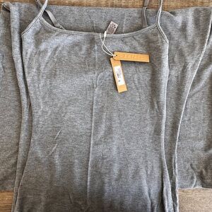 Skims Soft Lounge Maxi dress in Heather Grey